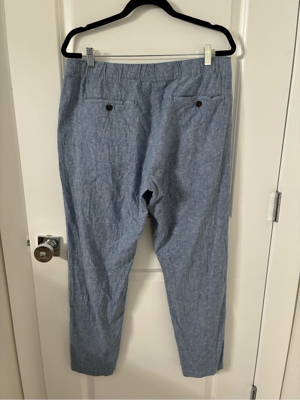 Bonobos Light Blue Casual Linen-Cotton Pants - L - Picture 3 of 5